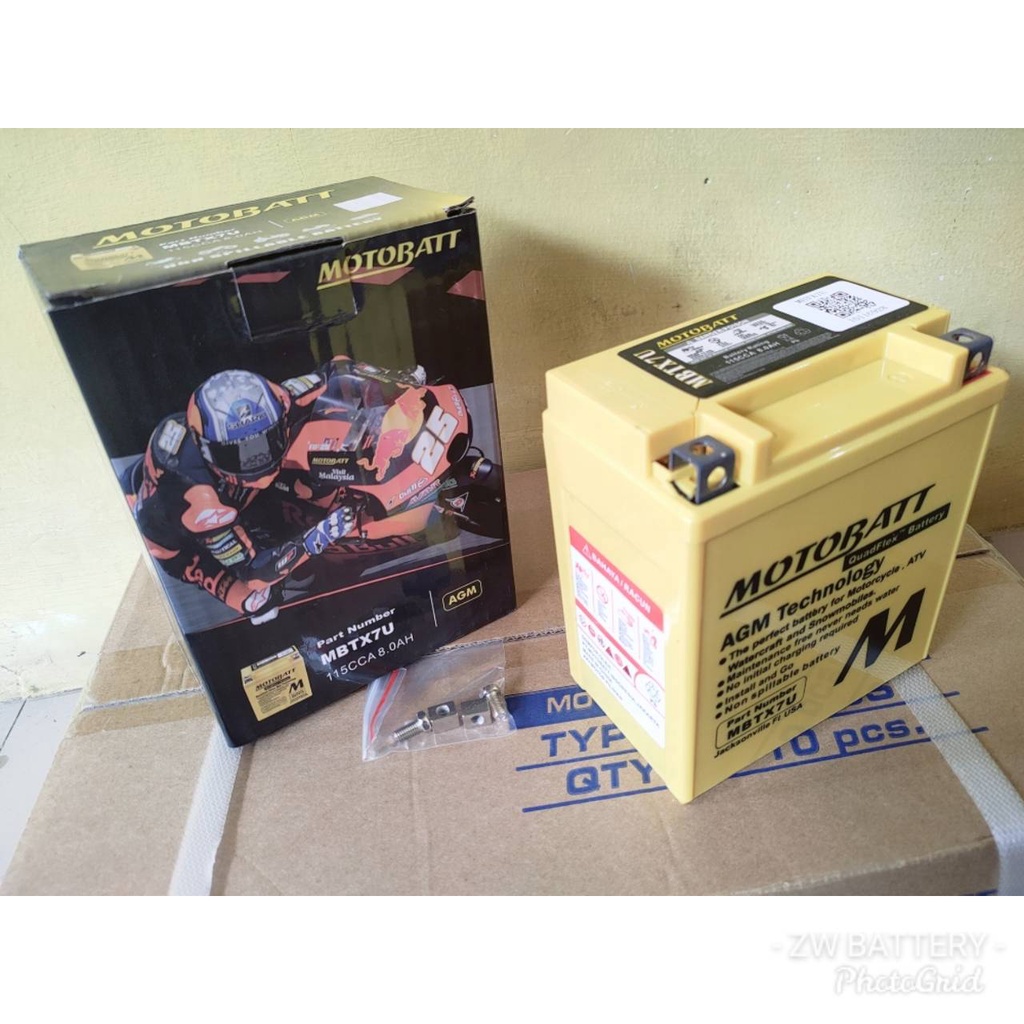 AKI MOTOR YAMAHA R25, MT25, D-TRACKER, W175 MBTX7U MOTOBATT GEL