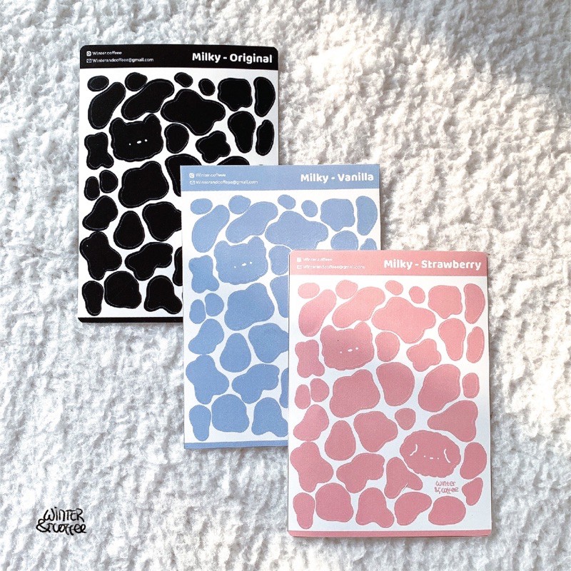 MILKY PATTERN STICKER SET