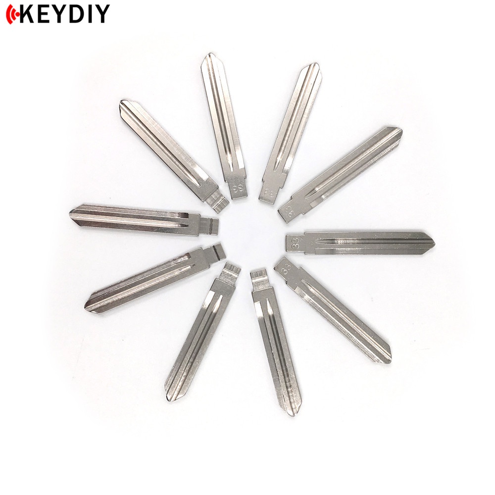 10pcs / lot Kunci Remote KD Kosong Bahan Metal Model Flip HYN14RFH 33# Casing Untuk Hyundai NF