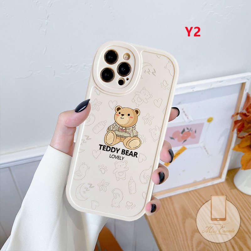 Xiaomi Mi POCO F4 M3 X3 Pro X3 NFC K40s Redmi 12C 10C 9 9C NFC 9A 10 9T Redmi Note 9s 11s 9 10 8 10s 9pro 10pro Max Plus 11 11Pro Lovely Graffiti Kartun Teddy Bear Soft Case