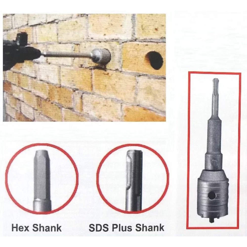 Adaptor Konektor Penyambung Hole Saw Mata Bor Pelubang Beton Temb