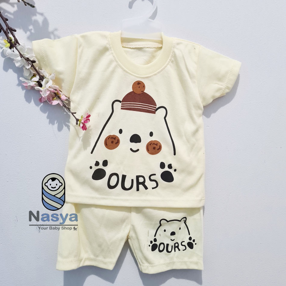 [J-016] Setelan Baju Bayi Pendek / Pakaian Anak Laki-laki Murah Newborn