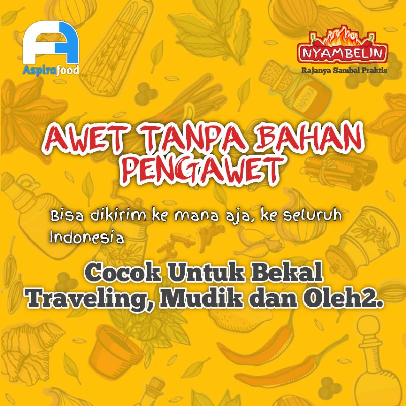 SAMBAL BABY CUMI IKAN KLOTOK TUNA ASAP TERI MEDAN AYAM PETE JENGKOL SACHET NIKMAT BAWANG MERCON ALA NYAMBELIN RAJANYA SAMBEL PRAKTIS