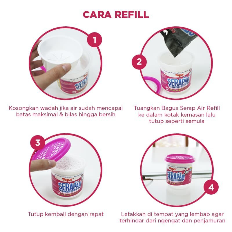 Bagus Serap Air Refill 450 ml (VARIAN RANDOM)