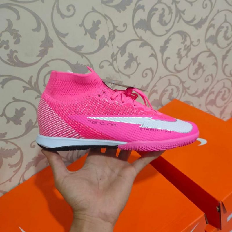 Sepatu Futsal Nike Mercurial Superfly 7 Elite Mbappe Rosa