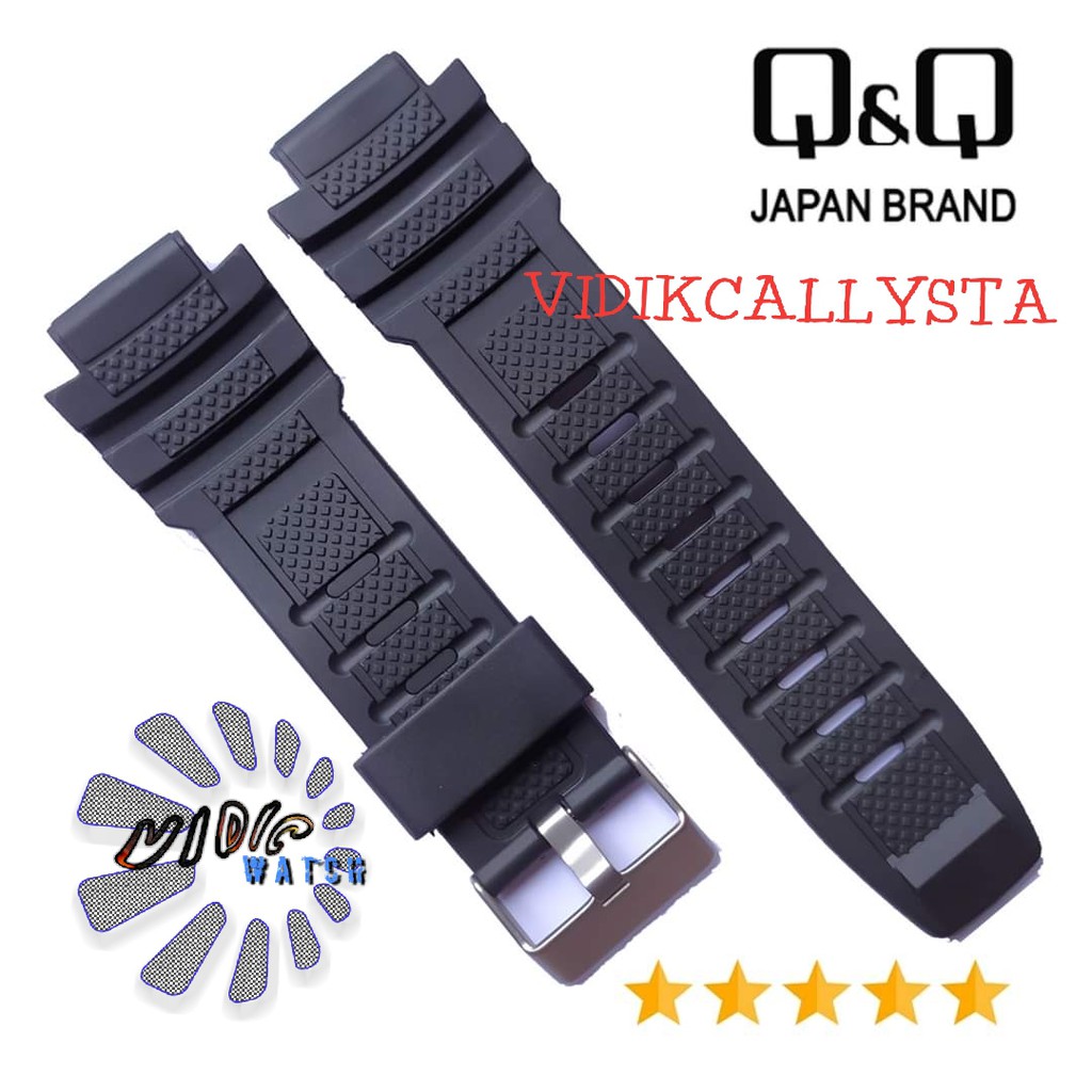 Strap QQ QnQ Q&amp;Q M-133 QnQ M 133 Tali Jam Tangan Q&amp;Q M133 Black