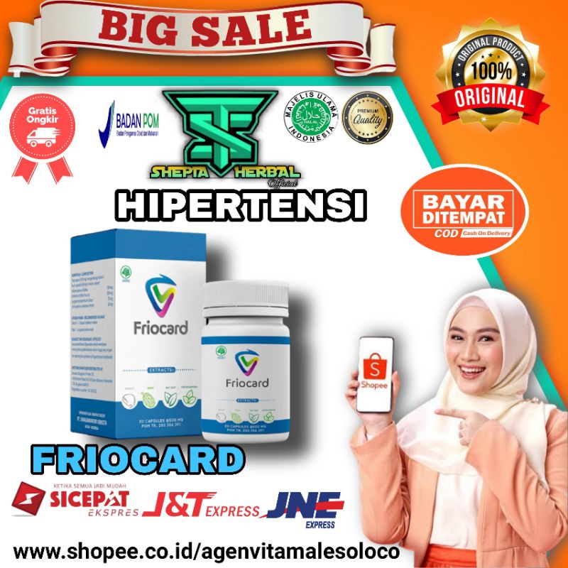 

FRIOCARD ASLI OBAT HIPERTENSI DAN PEMBULUH DARAH HERBAL BPOM ORIGINAL