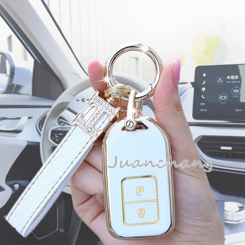 Casing Kunci Remote Mobil Bahan TPU Untuk Honda Civic City Jazz Brio BRV Accord CRV