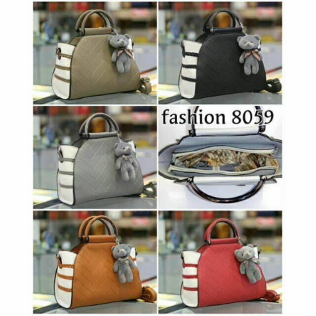 Fashion Zebra Stripes mix teddy bear #kssbtmj 8059 TAS FASHION IMPORT BATAM MURAH