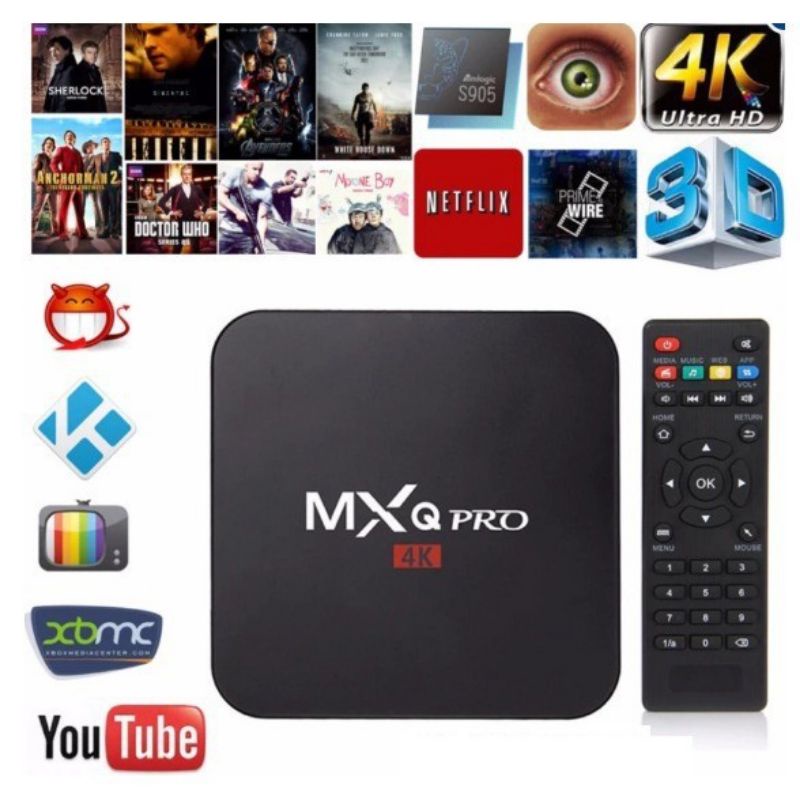 TV BOX Android MXQ-Pro 4K Smart TV Box Media Player Android TV Box MXQ Pro 2GB 16GB 4K Full HD