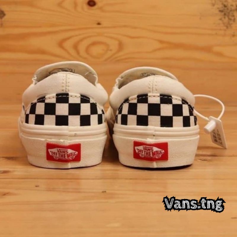 Sepatu Vans Slip On Checkerboard OG Premium Terlaris /Vans Checkerboard Waffle DT / Vans Slip On Catur Premium Murah