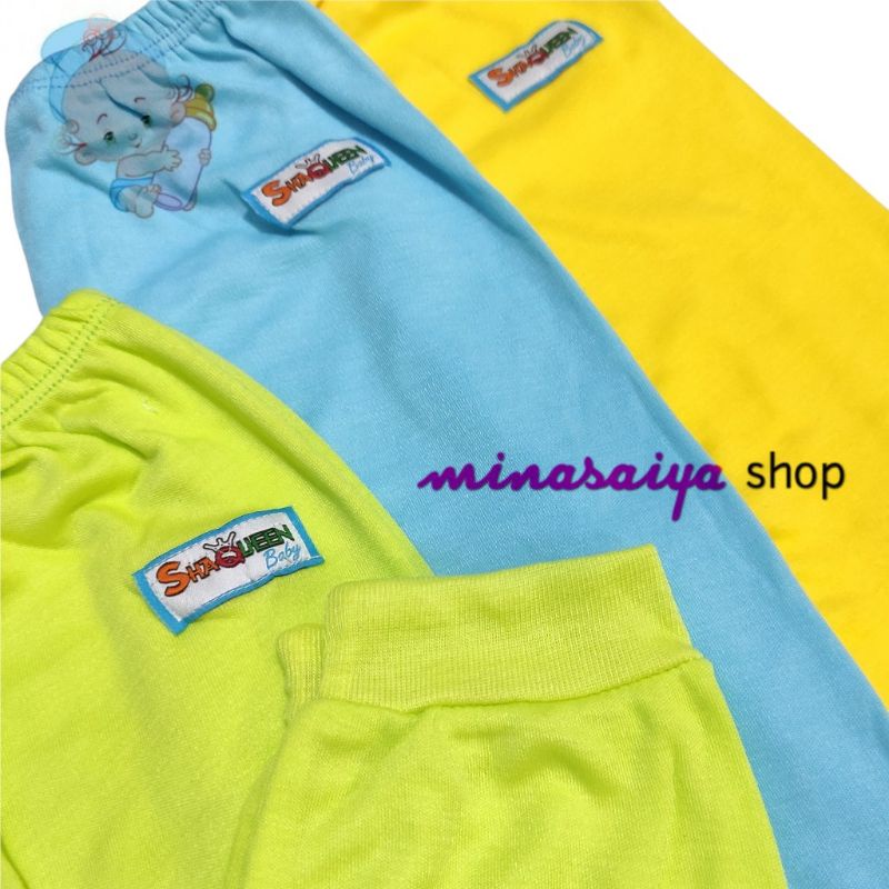 SHAQUEEN 3 pcs dan ecer Celana Panjang Bayi SNI Warna Polos Uk. S - XL