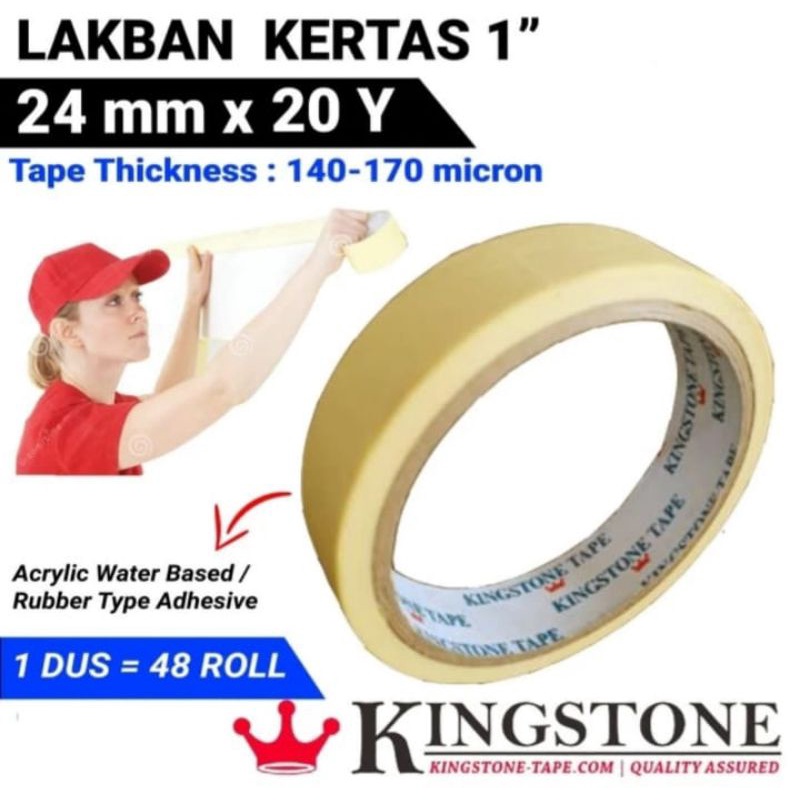 

Lakban kertas kingstone 1 inch