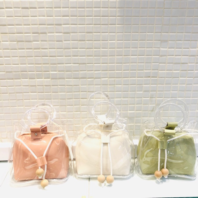 Tas jelly miniso, jelly bucket bag best seller