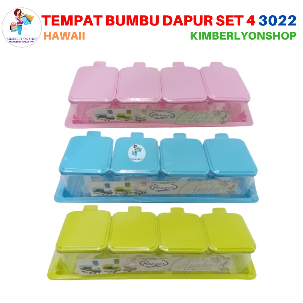 Tempat Bumbu Ayaka Set 4 3022 s4 SW Hawaii