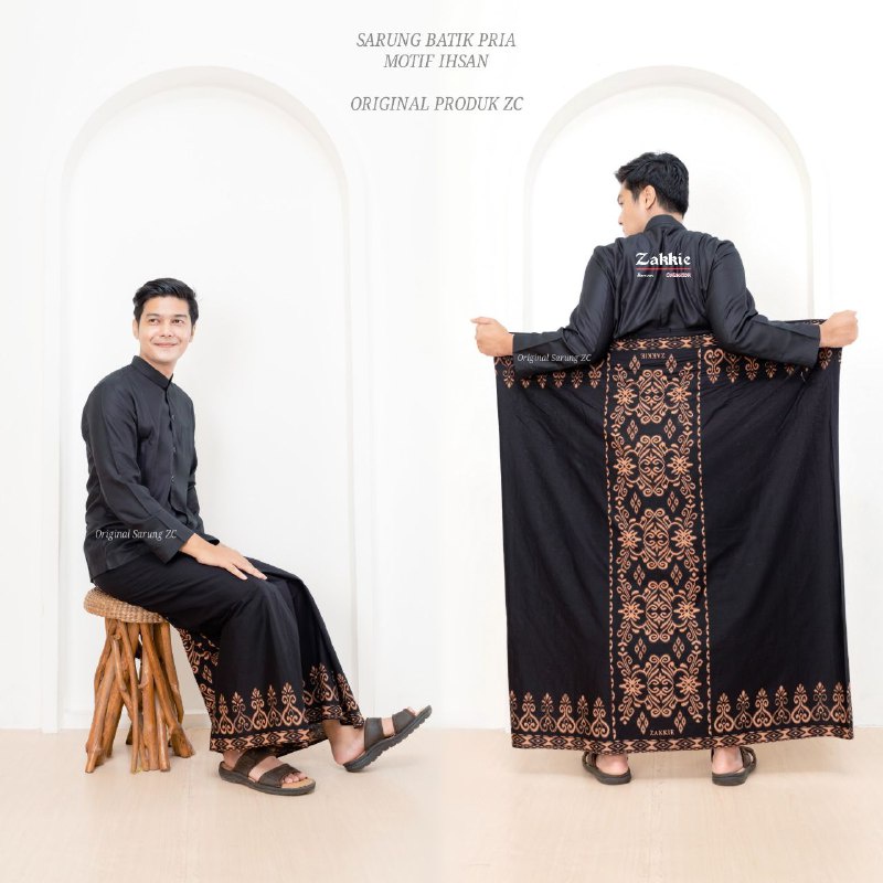 Sarung Batik Pria Terbaru Murah Berkualitas MOTIF IHSAN