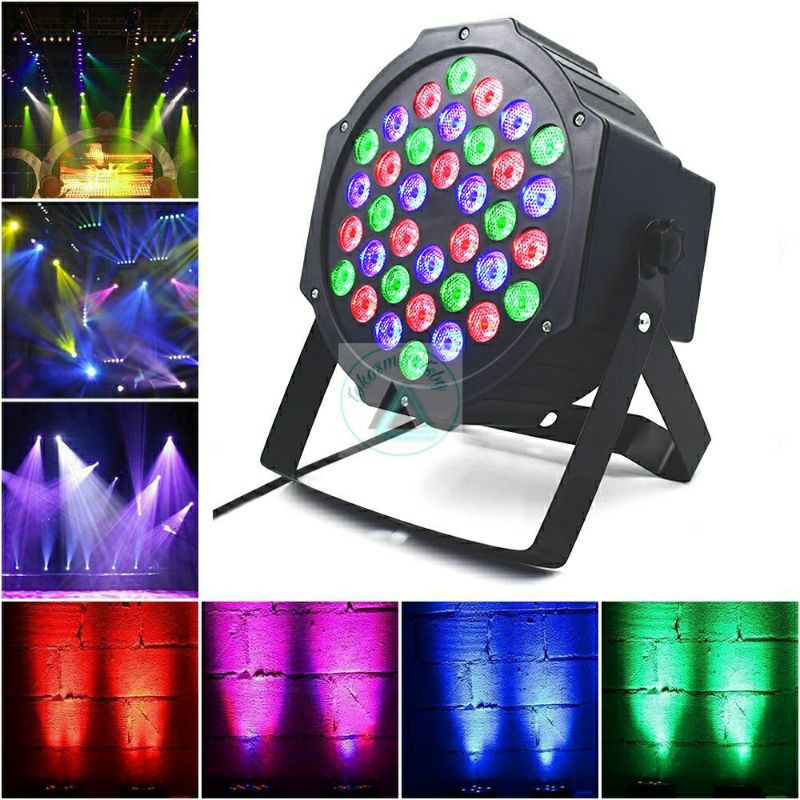 LAMPU DISCO LED PLAT 18 LED / 36LED/ lampu sorot panggung /Lampu Par Disko