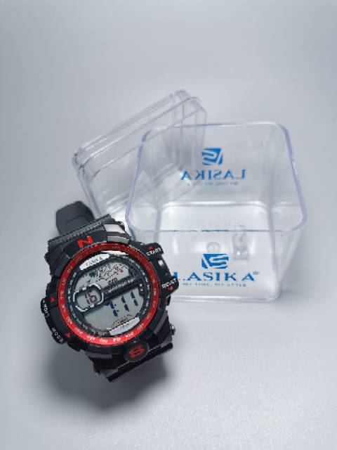 Jam tangan digital Pria Sporty water Resist Lasika 611