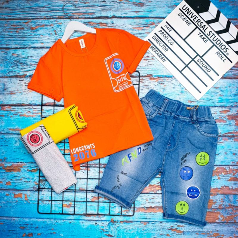 SET CELANA JEANS ANAK LAKI-LAKI SZ 3-7 TAHUN