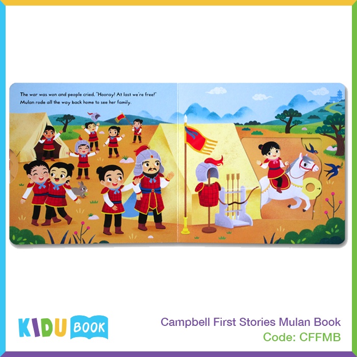 Buku Cerita Bayi dan Anak Campbell First Stories Mulan Book Kidu Baby