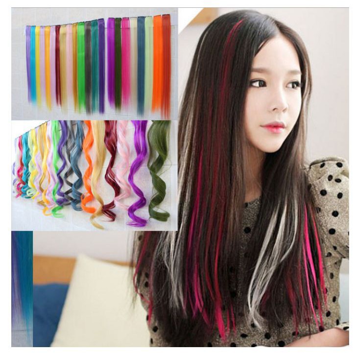 Hair Clip on Hair Extension  Rambut  Palsu Lurus Panjang  