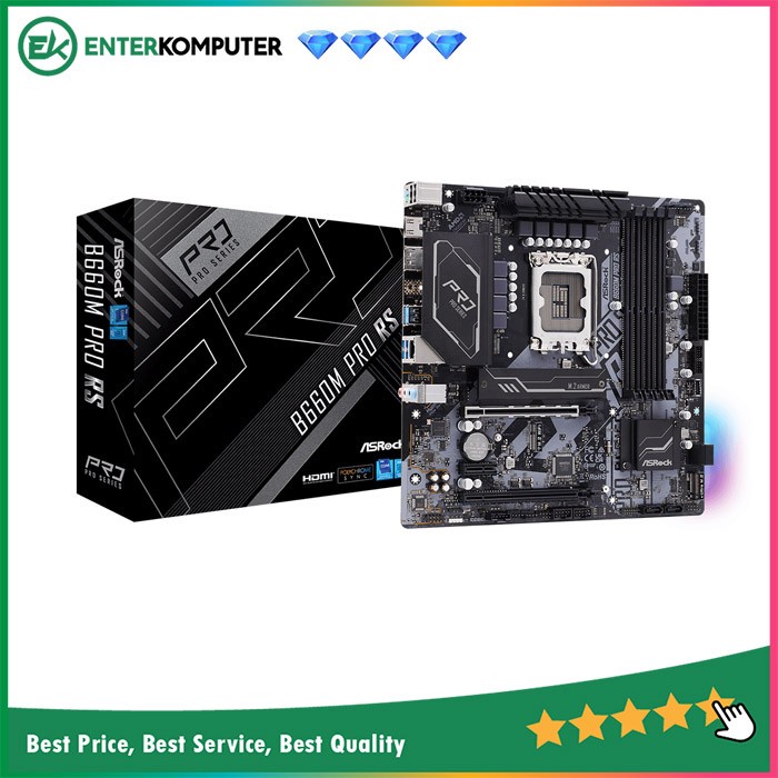 ASRock B660M Pro RS (LGA1700, B660, DDR4, USB3.2, SATA3)