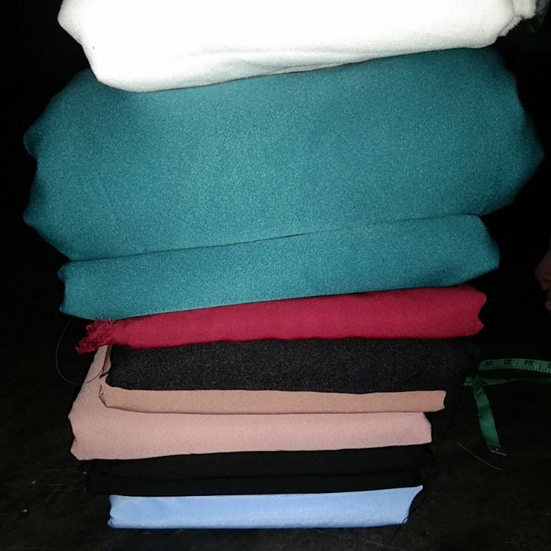 Kain polos wolfis/mosscrepe/wollycrepe 500 g