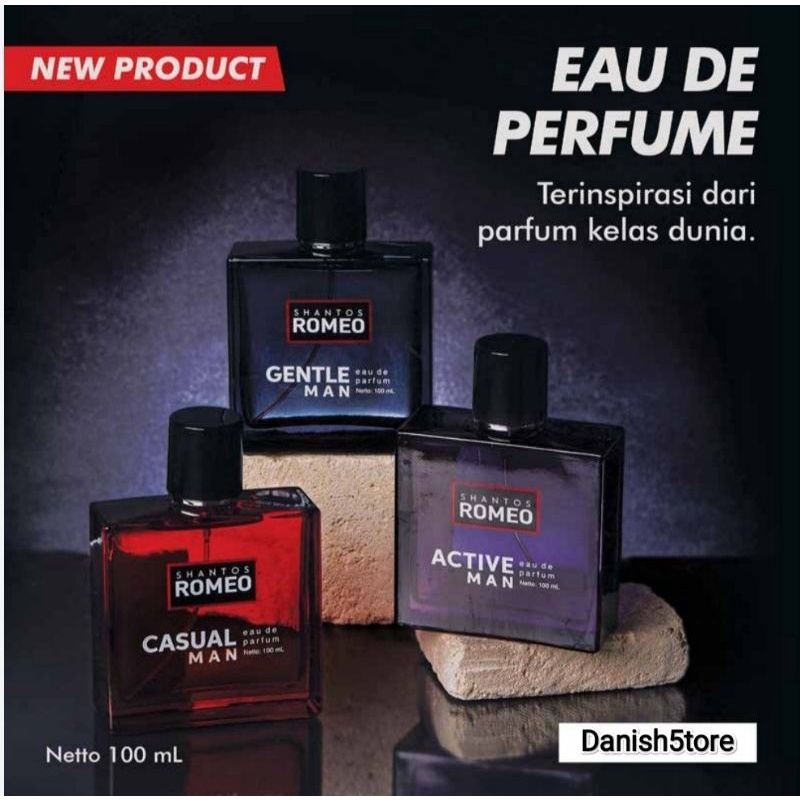 Parfum Pria EDP Shantos Romeo Man | Parfum Tahan Lama Ukuran 100ml