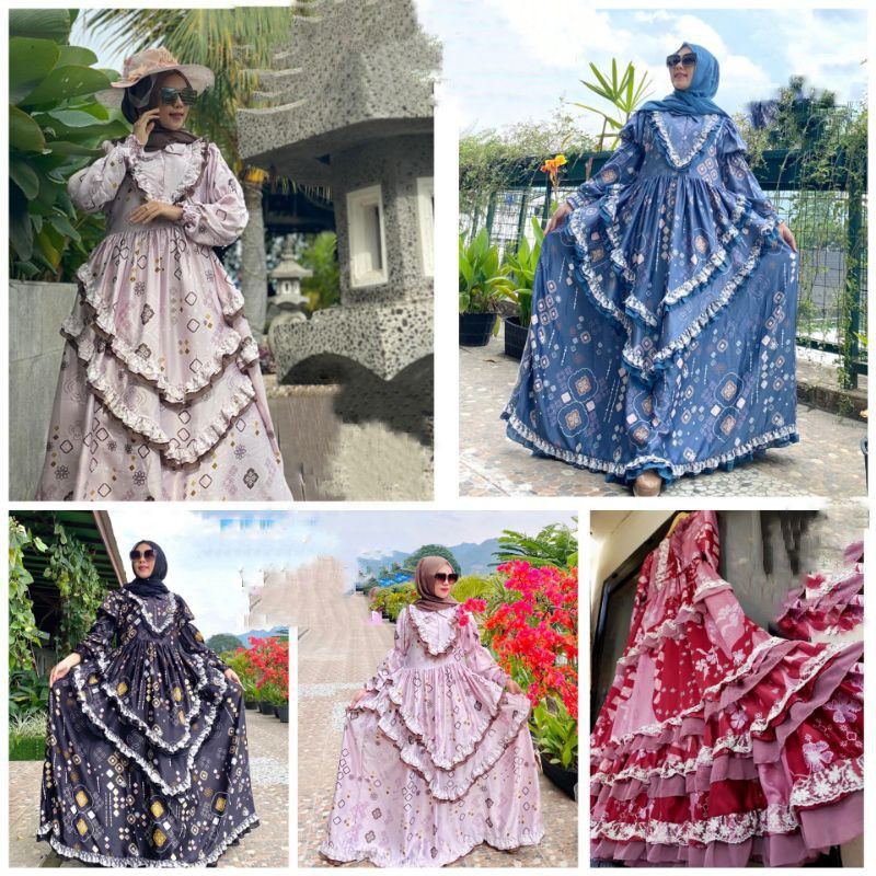 Gamis Belanda/Noni/Syari/Set Pasmina/Maxmara Lux Premium/Murah Saja