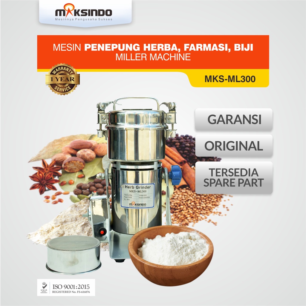 

Maksindo Penepung Herba, Farmasi, Biji MKS-ML300