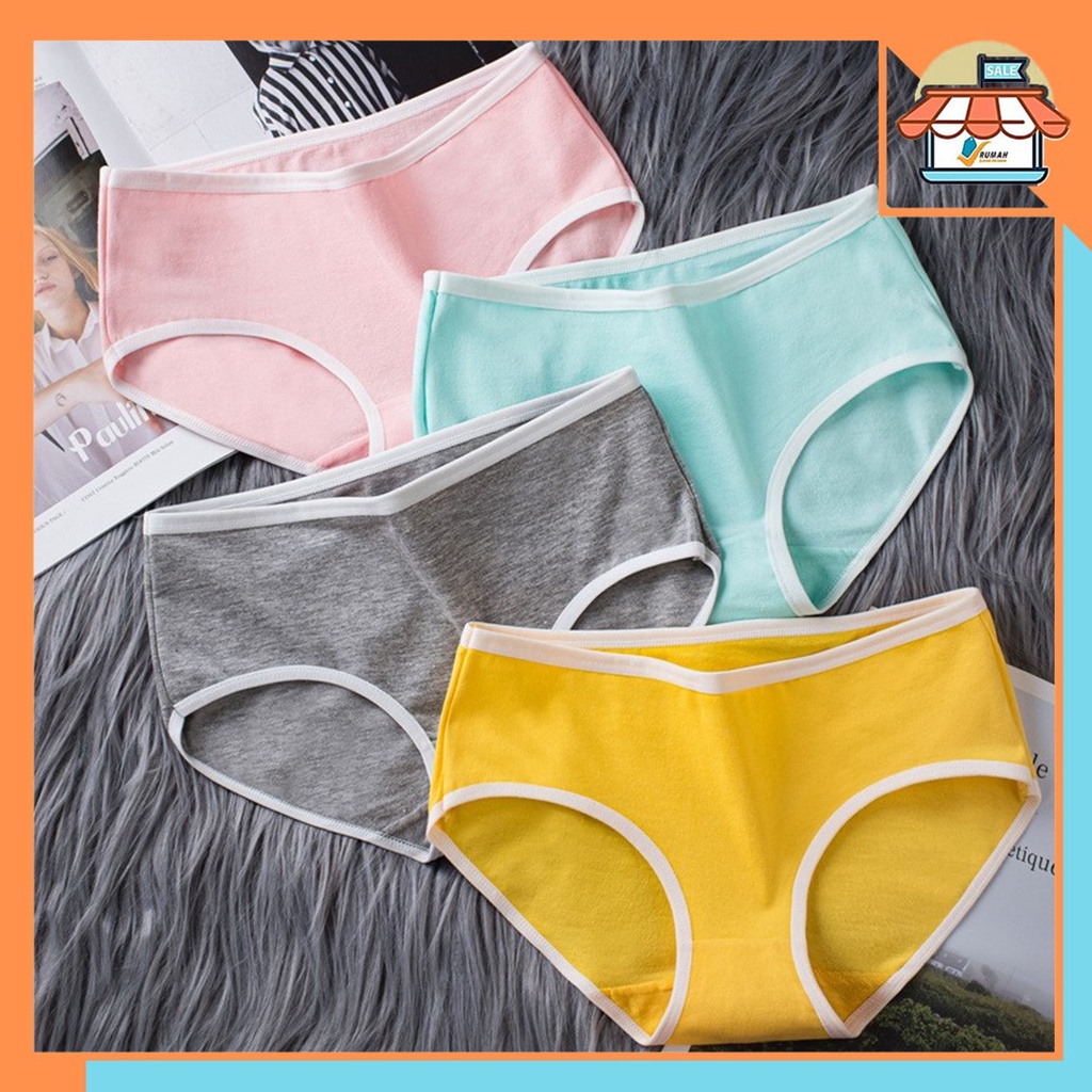 RSB CD115  Celana Dalam Warna Warni Anti Nyeplak Fashion Sutra CD Wanita Murah