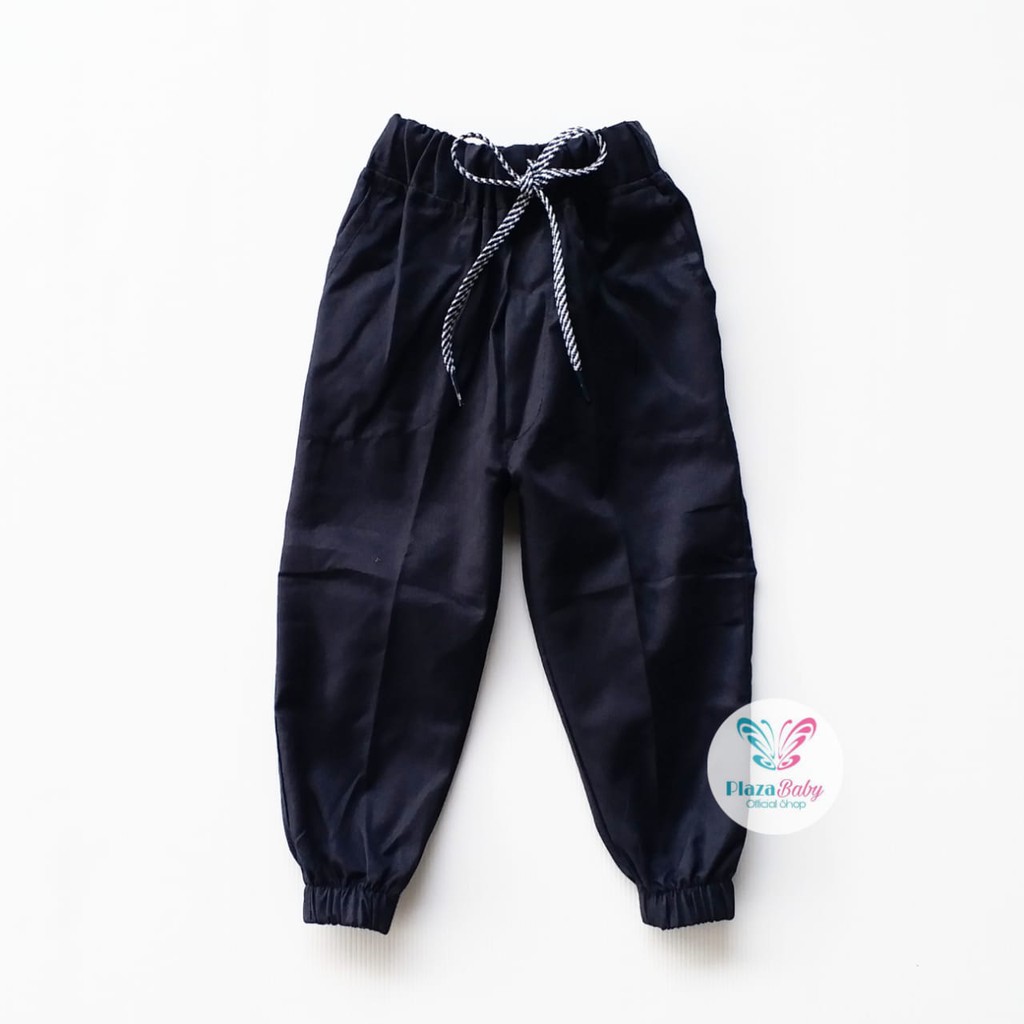 Plazababyku CELANA C JOGER TALI PANJANG POLOS celana pants anak laki premium