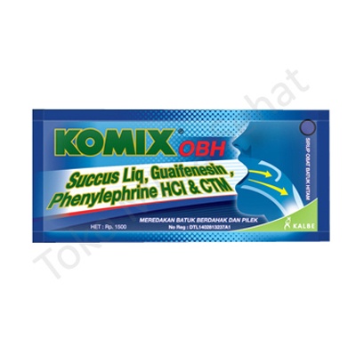 KOMIX OBH Sachet / KOMIX OBAT BATUK BERDAHAK DAN PILEK / OBH KOMIX