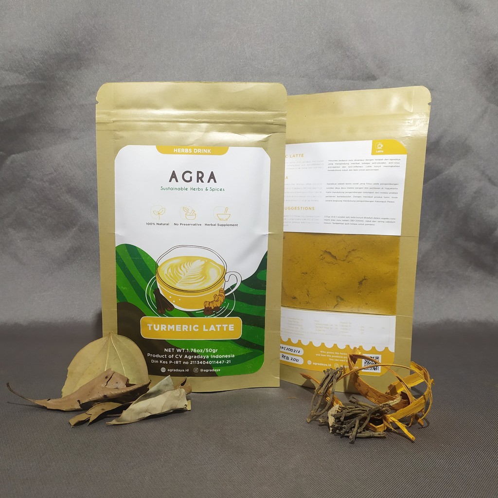 

Jamu Tradisional - Agradaya (Turmeric Latte) - Kunyit, Jahe, Kapulaga