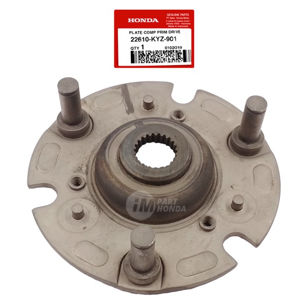 22610-KYZ-901 Dudukan Kampas Ganda Plate Comp Primary Drive Blade Supra X 125 Helm In Fi Injeksi JKT