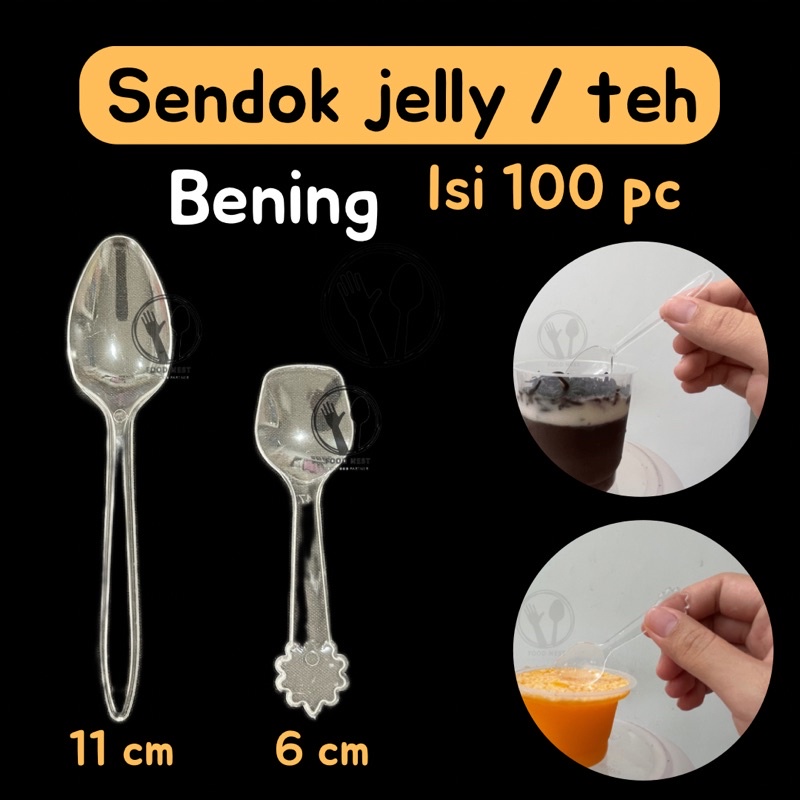 1PACK ISI 100 pc / SENDOK TEH / SENDOK JELLY / SENDOK JELI / SENDOK PUDING BENING / SENDOK PUDDING / SENDOK MIKA / SENDOK BENING / SENDOK AGAR AGAR / SENDOK TEH PLASTIK / SENDOK PLASTIK VICTORY SENDOK PLASTIK
