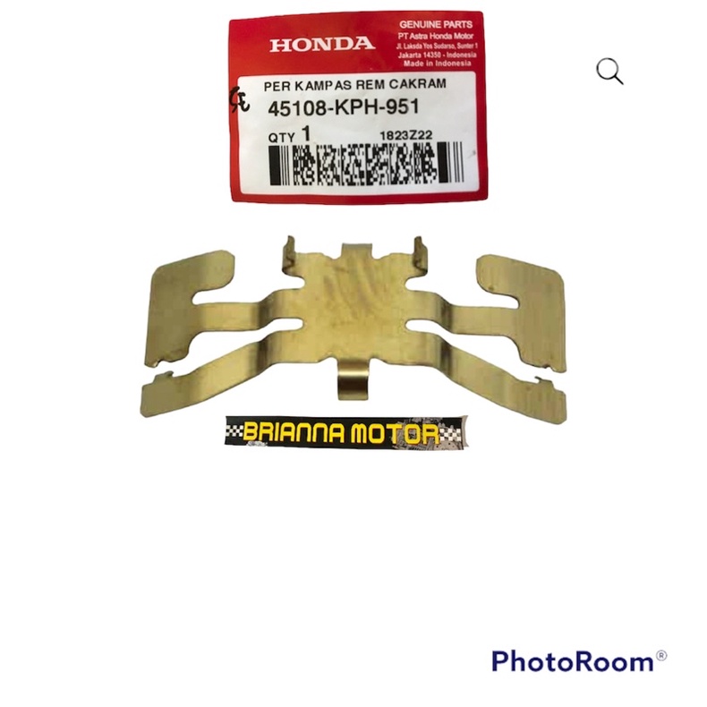 PLAT TAHANAN KAMPAS CB150R VERSA PCX 150 ORI HONDA 45108 KPH 951