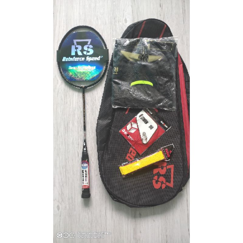 RAKET BADMINTON RS 7270 NEW PAKET KOMPLIT ORIGINAL