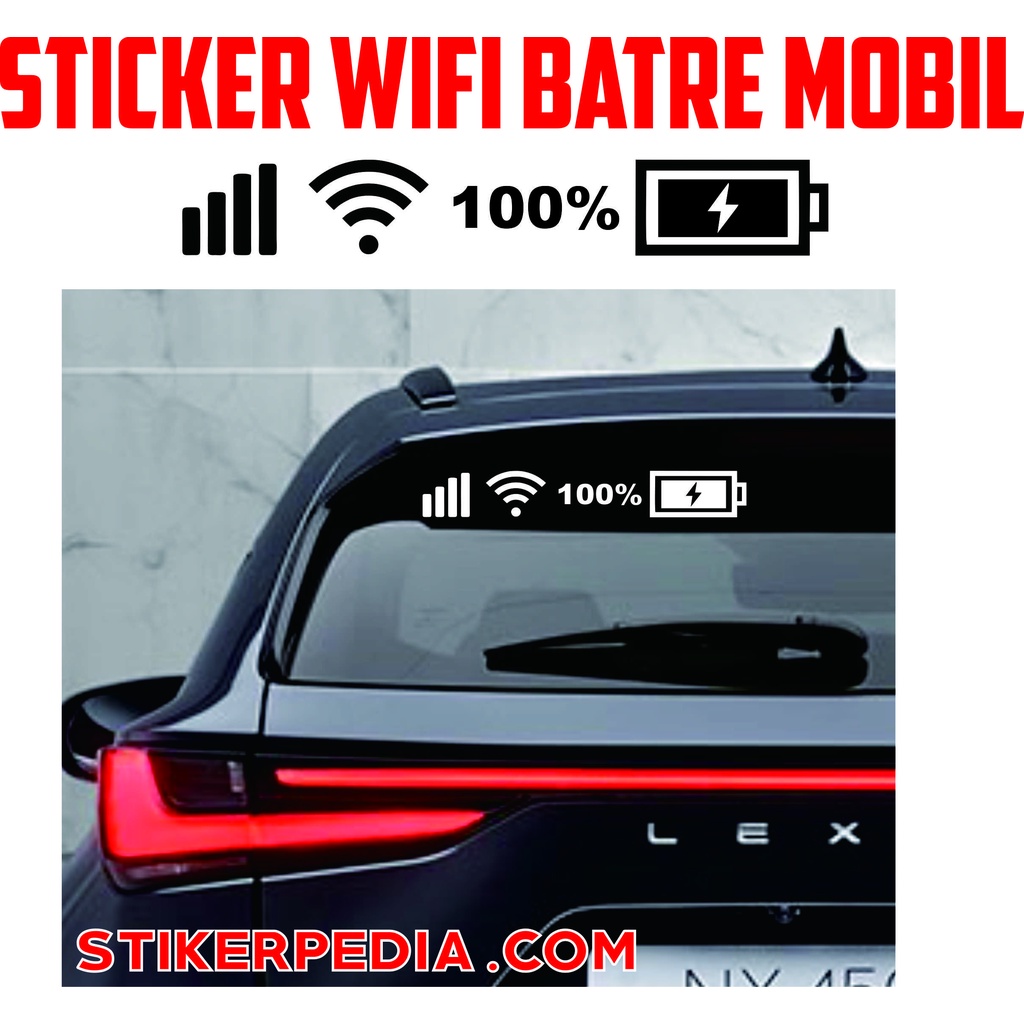 Stiker Cutting Wifi Batery  HP Mobil