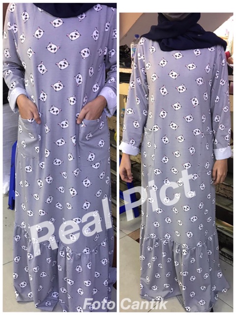 Mouse Maxy - GAMIS Babyterry Import TERBARU LD105 / Tebal &amp; Adem (Saku depan Kiri kanan)/  R.10 - 139-4741