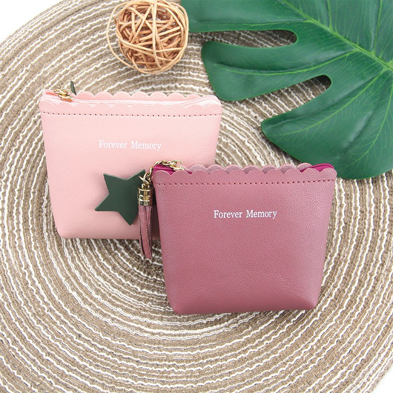 ♥TMALL88♥TMALL88 Dompet Koin Mini Wanita Resleting Import