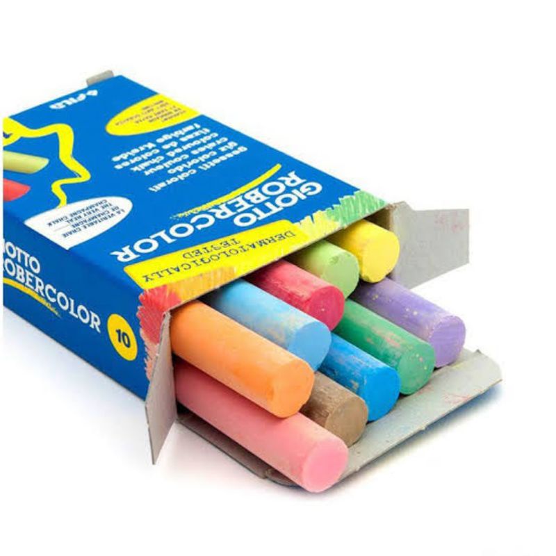 

GIOTTO ROBERCOLOR BLACKBOARD COLOR CHALK KAPUR TULIS WARNA BEBAS DEBU