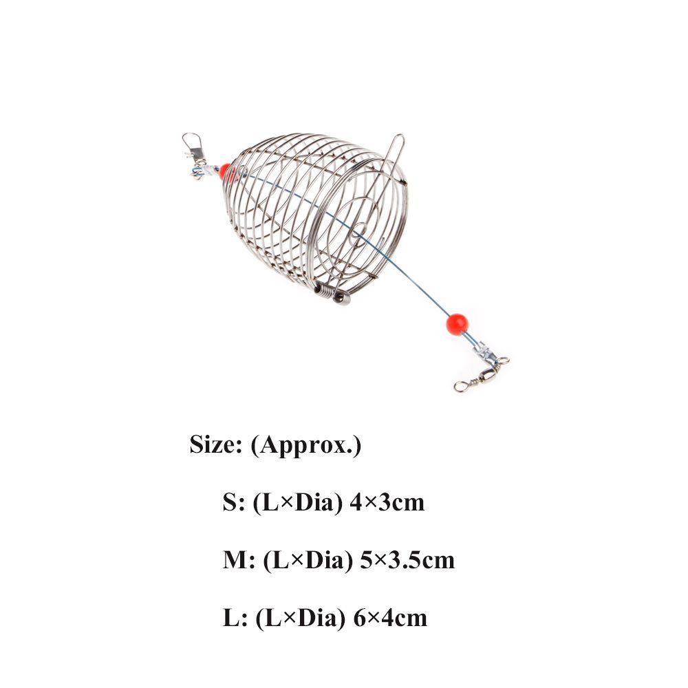 Tempat Umpan Aquarium Nanas Bahan Stainless Steel Tahan Lama Trap Basket Fishing Lure Cage