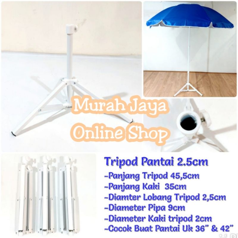 Kaki Tripod Penyangga Dudukan Payung Tenda 2.5cm