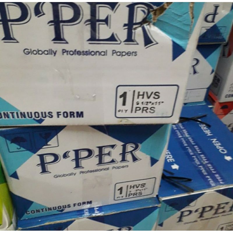 

Kertas continuous from p'per HVS 1 ply PRS atau bagi 2.