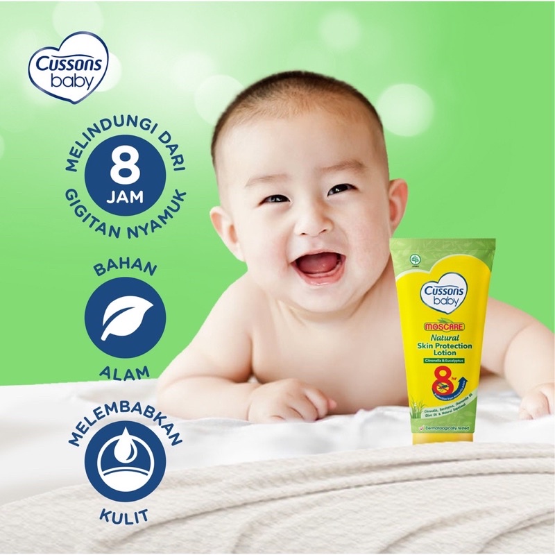 Cussons Baby Moscare Skin Protection Lotion 50gr &amp; 100gr / lotion anti nyamuk bayi