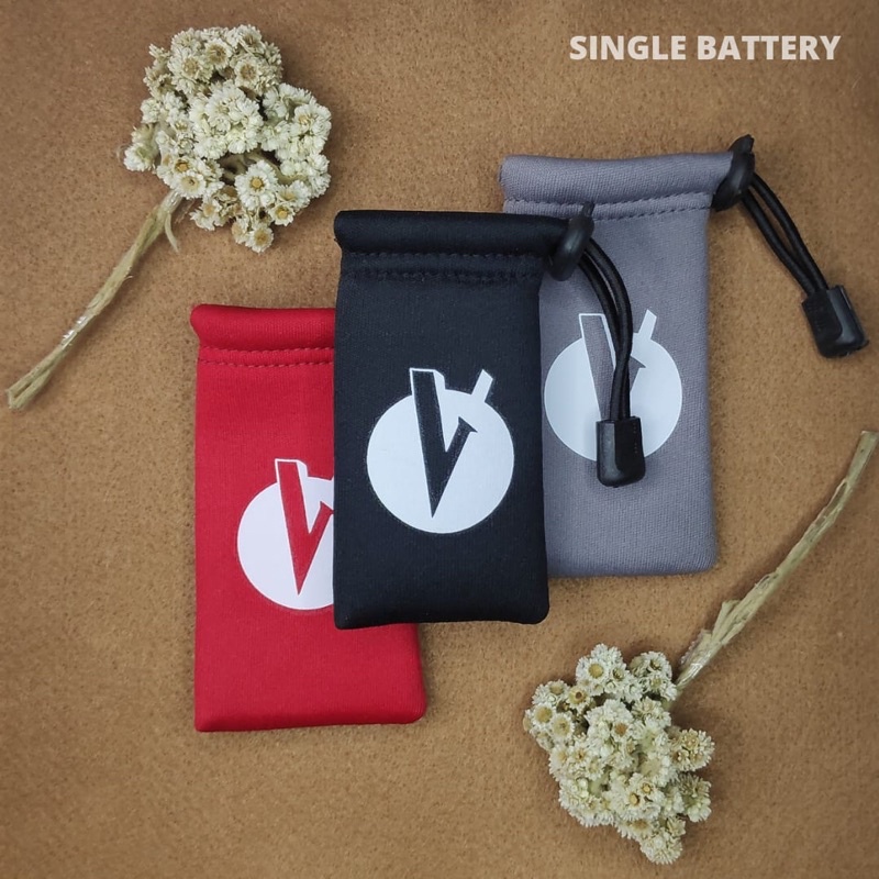 POUCH LOGO SINGLE BATTERY - POUCH M0D BUKAN DESCE / POUCH M0D ALLVAPE /POUCH SERBAGUNA / SARUNG M0D 