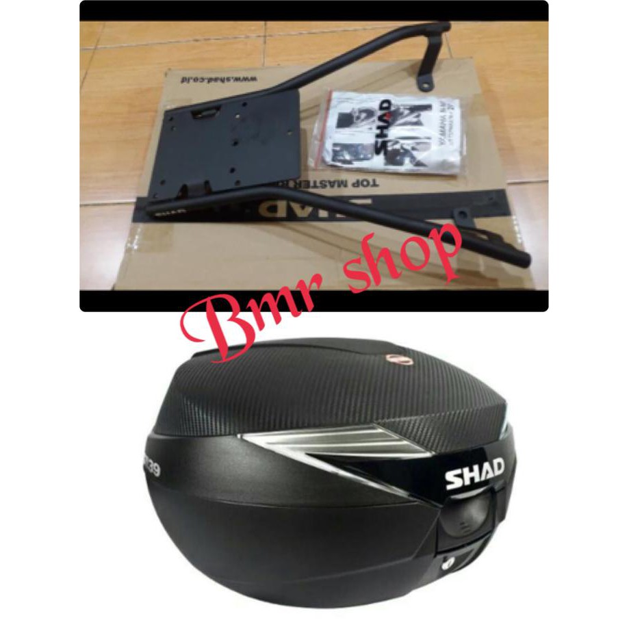Box Shad Sh 39/Box Shad Sh39 Plus Bracket/Breket Box Shad Nmax Produk Baru