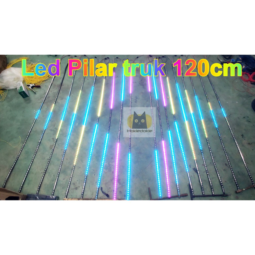 Paket Lampu led pilar bak truk RGB 150cm 170cm18 baris 24v