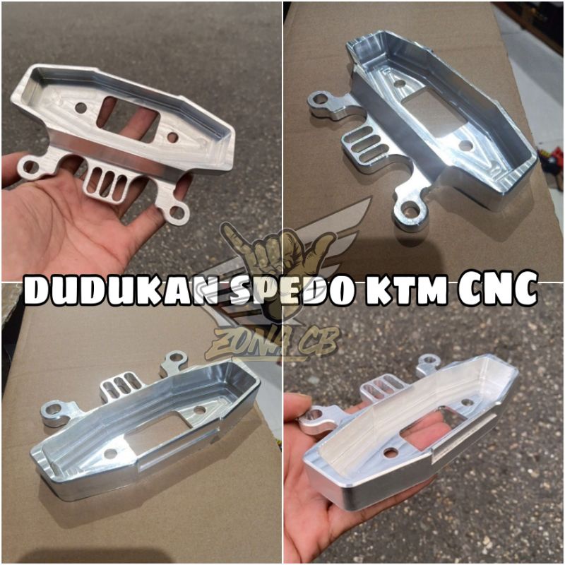 cover spedo ktm cnc almunium / pangkon spedometer ktm klx cnc / breket spedo ktm